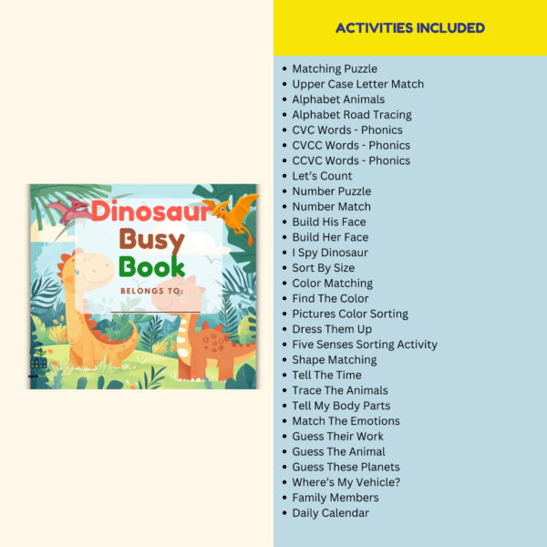 Digital Dinosaur Busy Book