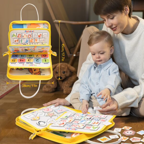 Farm Felt Busy Book, Busy Board with Zipper